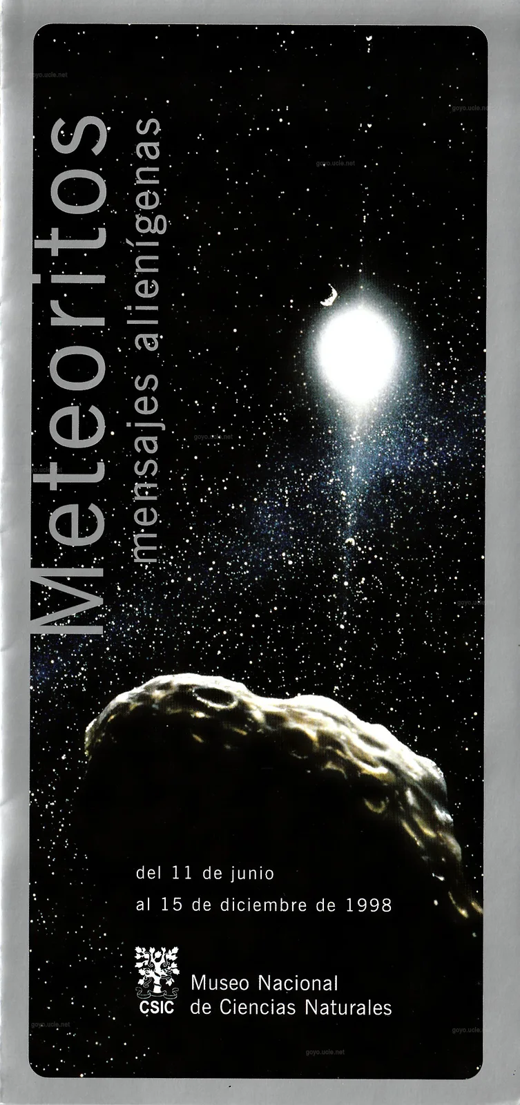 Portada de METEORITOS: MENSAJES ALIENÍGENAS